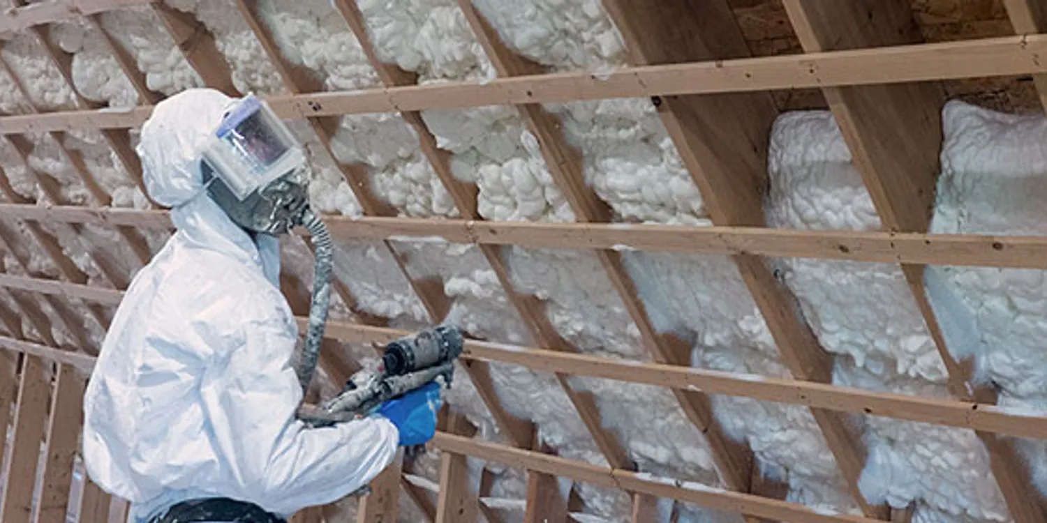 Spray foam insulation