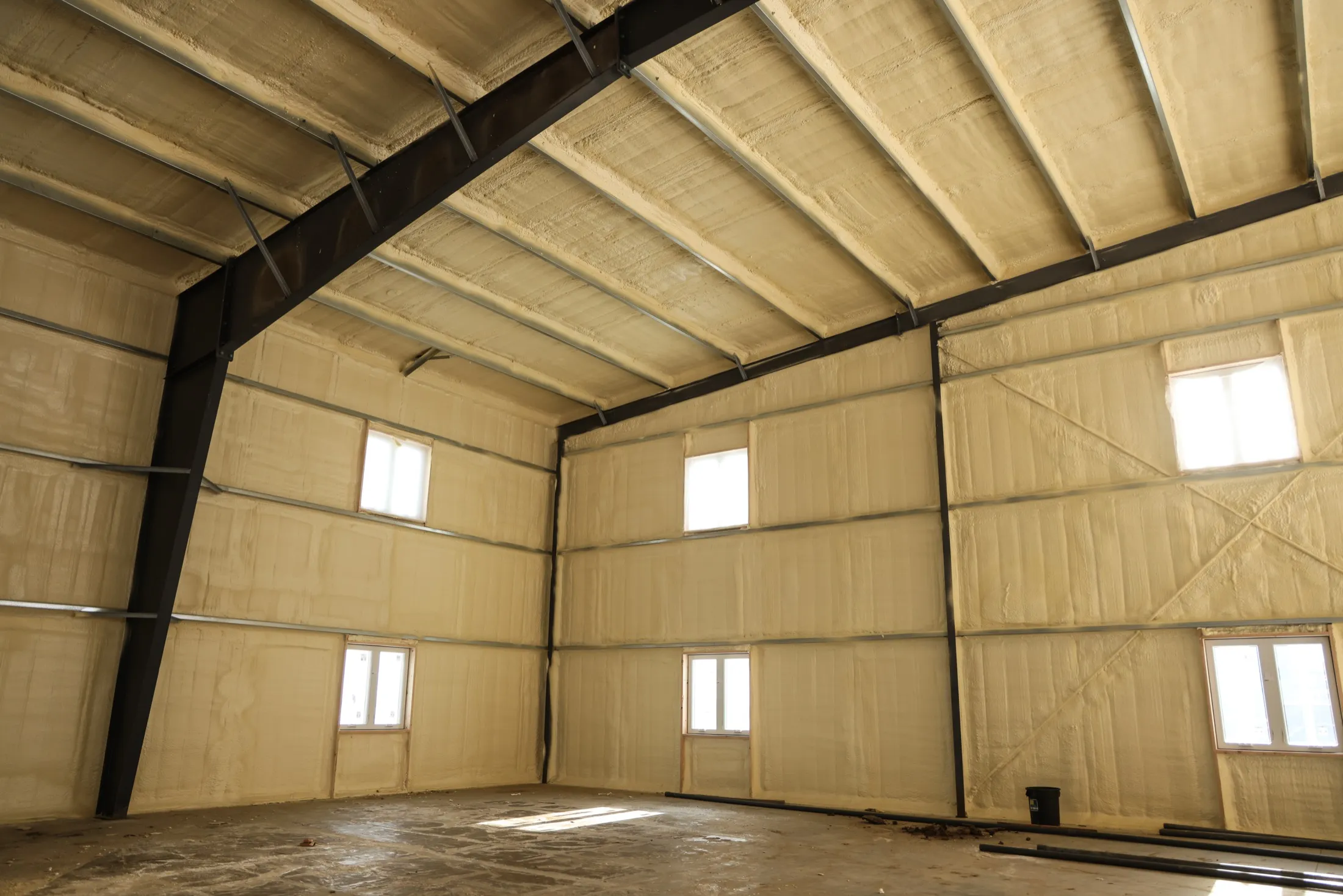 Spray foam insulation